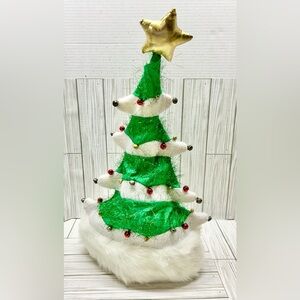 Elope Adult Springy Dr Seuss The Grinch Christmas Tree Hat Halloween 21"